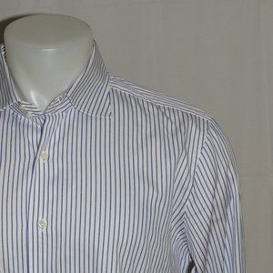 Castangia French Cuff Striped Dress Shirt 16.5